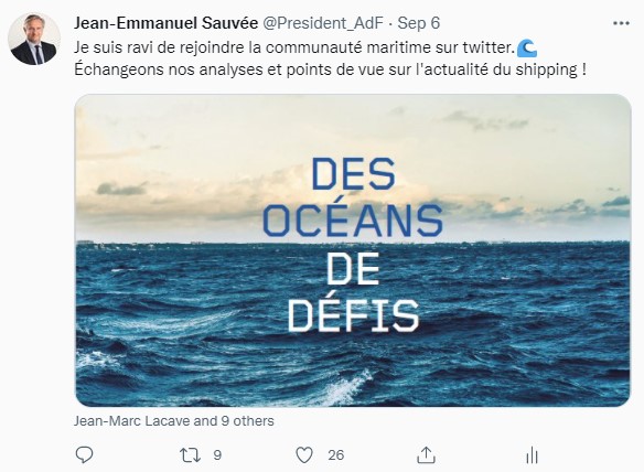 TWITTER COMPTE DU PRESIDENT D ARMATEURS DE FRANCE Armateurs De France